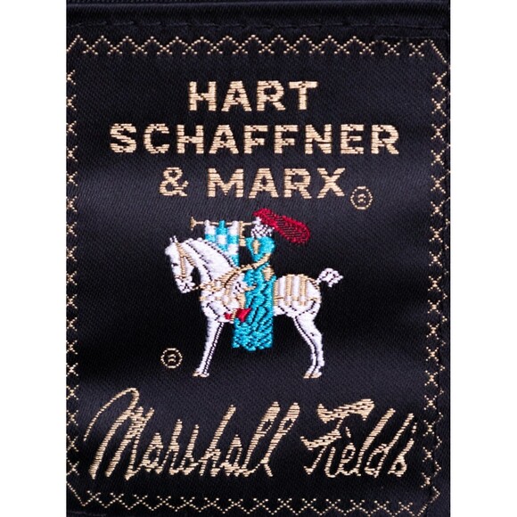 VTG Hart Schaffner Marx Men's Blazer Suit Jacket Sport Sz 44 Pinstripe blue. - Picture 11 of 12